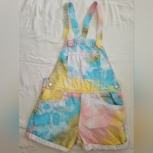Levi’s tie dye overalls Girls Size 12 Shortall